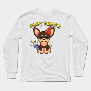 Party Animal - small dog Long Sleeve T-Shirt